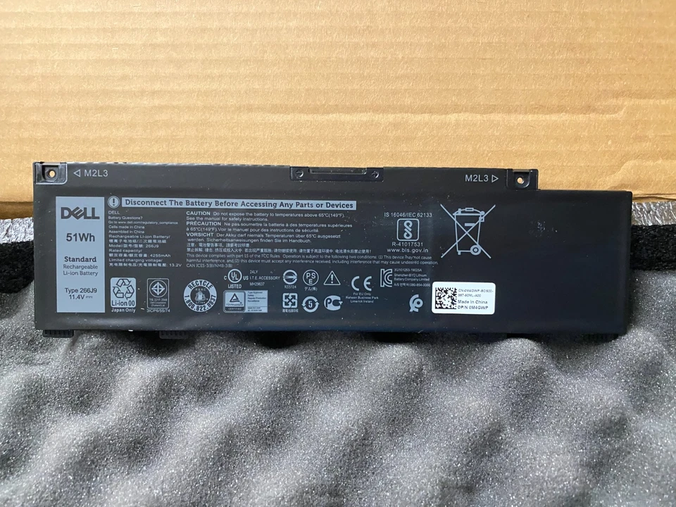 NEW Genuine Dell G3 15 3590 Battery 51Wh 11.4V M4GWP 266J9 - Image 1 of 1