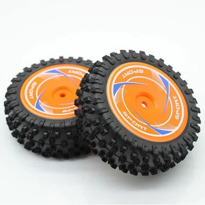 2 Stück Vorderradreifen im Maßstab 1:12 für Wltoys 124010 Modell-LKWs - Bild 1 von 4