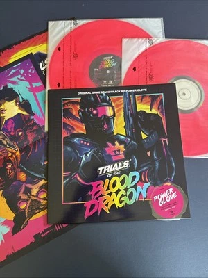 Power Glove  – Trials Of The Blood Dragon 2016 Pink Translucent LP Vinyl NM - Image 1 of 2
