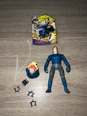 Figura Desenmascarada Toybiz Ghost Rider II De Colección 1995 Brillante Johnny Blaze Foto 1 de 4