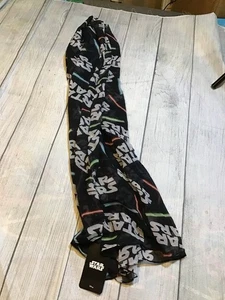 Sciarpa Star Wars Infinity nera con logo e sciabole leggere - Nuova con etichette - Foto 1 di 4