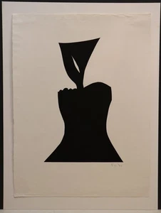 Rainer Küchenmeister (1926-2010 Paris) Komoposition mit Maske Lithografie - 4/18 - Picture 1 of 7