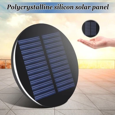 6V 2W 0.35A Mini Solar Panel Module 80MM Round Poly DIY Epoxy Cell Battery - Bild 1 von 4