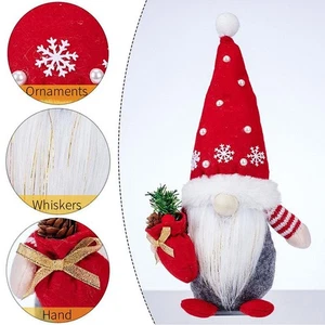 Decoración de felpa de gnomos de Navidad, felpa de gnomos decoración de Navidad sueca N2C9 - Imagen 1 de 17