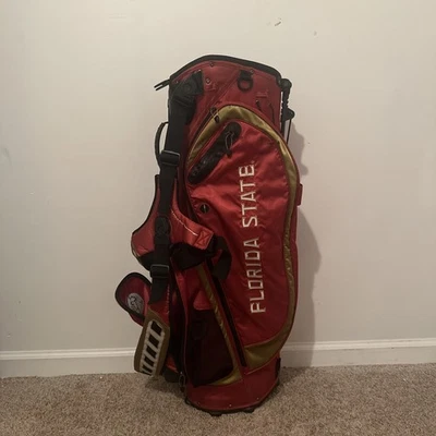 Florida State Golf Bag - Nike Adult Golf Bag With Strap And Stand - 5 Way Divide - Image 1 of 4