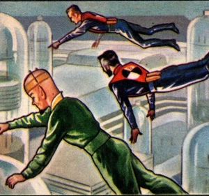 Jets, Rockets, Spacemen Bowman Gum #85 1951 EX/VG+ At Kroto's Radial Center Vintage - Bild 1 von 3
