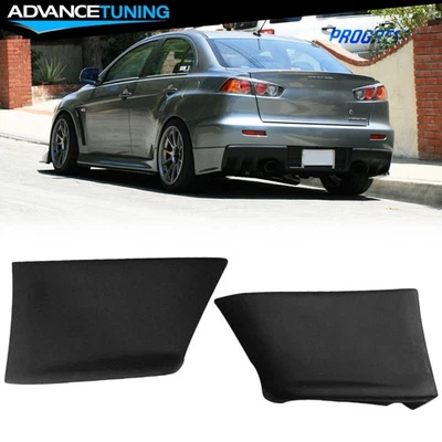 Fits 08-15 Mitsubishi Lancer Evolution X EVO Style Rear Bumper Spats Aprons - PU Foto 1 de 4
