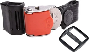 Kit de hebilla de liberación rápida para casco de acero inoxidable con trinquete correa para la barbilla adaptable - Imagen 1 de 12