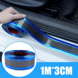 Car Accessories Door Carbon Fiber Vinyl Sill Scuff Cover Plate Sticker Protector - Imagen 1 de 14