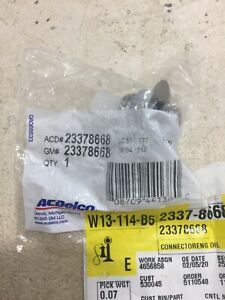 ACDelco GM Original Equipment Engine Oil Cooler Line Connector 22988269 OEM NEW