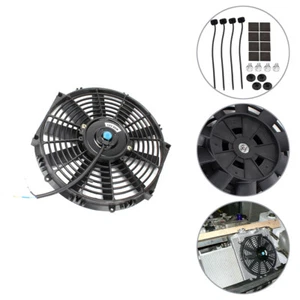 12" inch Universal Slim Electric Radiator Cooling Fan Push/Pull 12V 80W Mounting - Picture 1 of 11