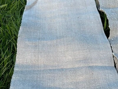 linen Handwoven Handmade 100% Pure Hemp Fabric textile natural, sold per meter - Image 1 of 4