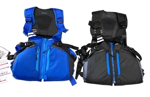 Chaqueta salvavidas Stohlquist Trekker (PFD) $140 nuevo con etiquetas talla L/XL o 2XL negro o azul para hombre 2023 - Imagen 1 de 23
