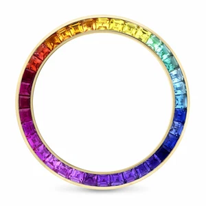 Synthetic Rainbow Bezel For Rolex Daytona 16523, 16518, 16528, 16568, 116503 - Picture 1 of 4