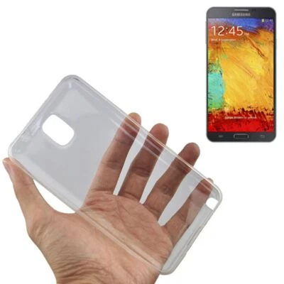 Custodia Cellulare per Samsung Galaxy Note 3 Protettiva Cover Bumper Trasparente - Immagine 1 di 4