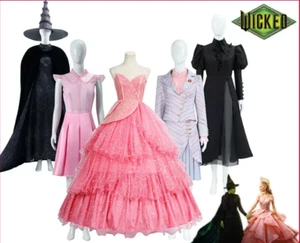 Neue Wicked Glinda Cosplay Kostüm 2024 Film Wicked Hexe Kleid Party Karneval - Bild 1 von 37