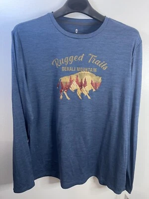 Camisa manga larga Free Country para hombre azul talla XXL (NUEVA CON ETIQUETAS) Foto 1 de 4