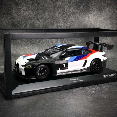 MINICHAMPS 1/18 BMW M4 GT3 GTD PRO #1 Diecast Model Car Gifts Display Collection - Image 1 of 4