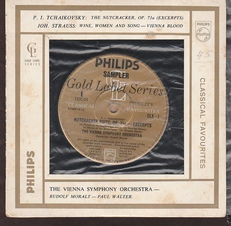 Philips Sampler, Tchaikovsky, Strauss, Moralt - 7" picture sleeve single 45rpm - Image 1 of 2