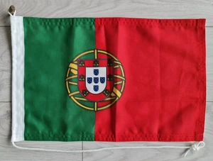 Portugal flag courtesy 18x12" boat marine grade woven MoD approved Portuguese - Foto 1 di 2