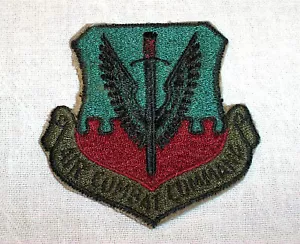 "Tela bordada del Comando de Combate Aéreo, Parche de Tela, Fuerza Aérea Militar de la USAF 3" - Imagen 1 de 2