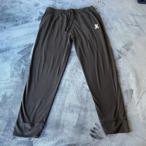 Psycho Bunny Black Logo Pajama Bottoms/Lounge Pants Large - Picture 1 of 17