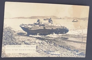World War II - Navy Landing at New Caledonia Post Card unused - DUKW aka DUCK - Picture 1 of 2