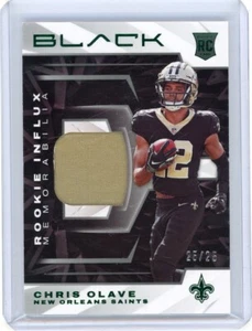 2022 Panini Black CHRIS OLAVE Rookie Patch /25 - New Orleans Saints - Picture 1 of 2