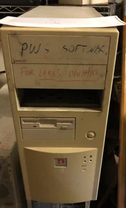 Vintage Retro PC Case Beige Computer Case AT atx mid Power White Used full a30 - Picture 1 of 3