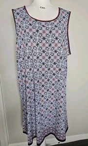 MAX STUDIO Women Sleeveless Shift Geometric Print Dress Sz 3X  - Picture 1 of 12