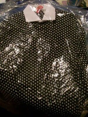  AVANTI UOMO 17 1/2 34/35 SINGLE NEETLE TAYLORING BLACK/WHITE 100% COTTON SHIRT - Image 1 of 4