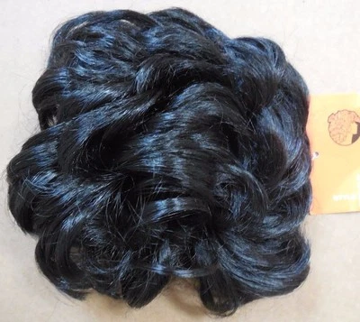 Nuevo con etiquetas Peluca Disfraz Encaje Sintética Bollo Rizado Varios Colores de Nueva York Foto 1 de 3