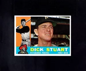 1960 TOPPS SET BREAK #402 DICK STUART-8--BV $15--PIRATES--NO CREASES--NR/MT - Picture 1 of 2