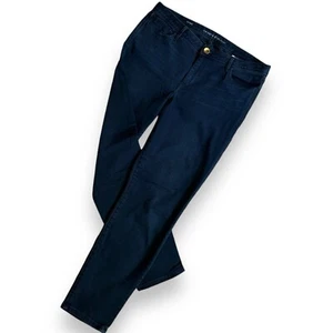 Banana Republic Skinny Ankle Jeans Womens Sz 32x28 Dark Blue Stretch - Picture 1 of 9