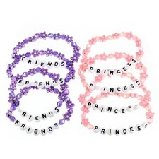 8 Braccialetti Accessori per Buste Regalo Ragazze Princess Friends Toys Premio