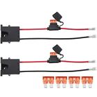 2Pcs Replacement 12 Volt  Adapter Wiring Harness with 6Pcs Fuse,12V Battery6995
