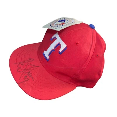 Texas Rangers Rusty Greer Autographed Child’s Hat 90’s Logo 7 - Image 1 of 4