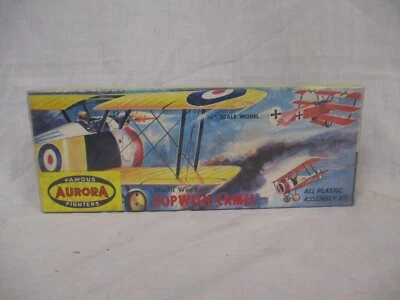 Aurora #102-79 Sopwith Camel Airplane Model (1956 Sealed) - Image 1 of 4