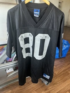 Jerry Rice Oakland Raiders Reebok NFL Jersey Size Large #80 White Black Addidas - Picture 1 of 6