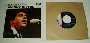 JOHNNY RIVERS-MAYBELLINE 7'' 45 RPM RECORD IMPERIAL LABEL W/ PICTURE SLEEVE - Picture 1 of 2