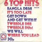 Alan Caddy Orchestra 6 Top Hits . George Harrison song Bangla Desh UK 45 7" EP