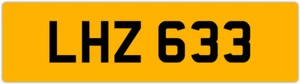 LHZ 633 L 3x3 DATELESS PRIVATE NUMBER PLATE LEE LOU LUKE LUCY LEO LISA LIAM LEN - Picture 1 of 1