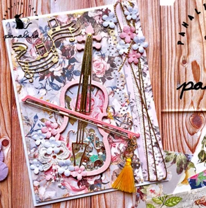 Plantilla de troquel de corte de metal para violín para tarjetas de papel álbum de recortes grabado en relieve Reino Unido - Imagen 1 de 4