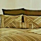 New Broadway Stripe 4-Piece King luxurious comforter set by Maxim Living - Sale