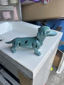 Ceramic Dachshund Aeromatic Air Freshener, Blue/Green - 12" x 6" - Picture 1 of 10
