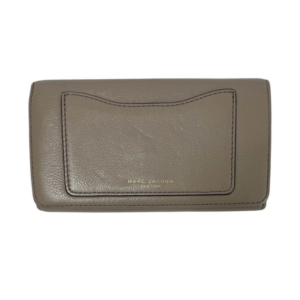 Cartera Marc Jacobs Recruit de cuero gris Foto 1 de 4