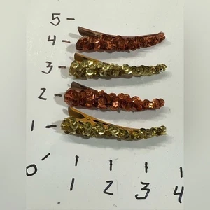 NUOVO set di 4 accessori per capelli piccoli oro e bronzo - Foto 1 di 1