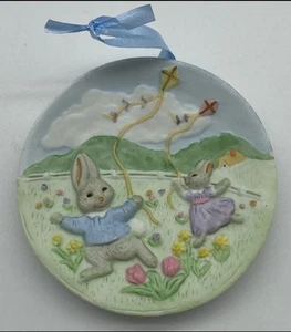 "Mini plato Hallmark Keepsake Ornament 1995 Pascua atrapando la brisa 2,75""" - Imagen 1 de 4