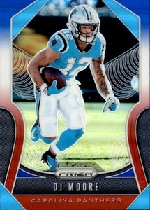 2019 PANNIi PRIZM RED WHITE BLUE #174 DJ MOORE CAROLINA PANTHERS - Picture 1 of 2
