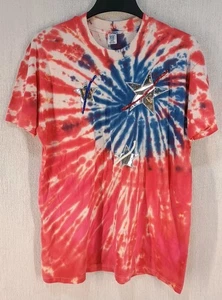 80s Vintage Hanes Bill Blass Tie Dye Stars Single Stitch T Shirt X-Large USA - Picture 1 of 11